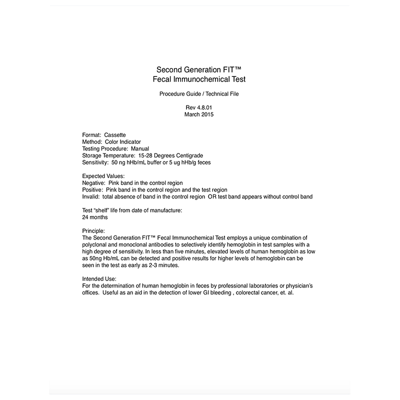 Procedure Guide / Technical File