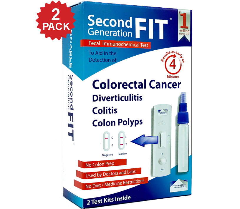 Second Generation FIT Colon Cancer Test 2 Pack
