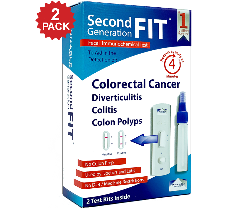 Second Generation FIT® Colon Cancer Test 2 Pack SMS OFFER